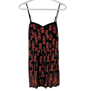 Band of Gypsies Black and Red Floral Mini Dress/Romper Size Medium